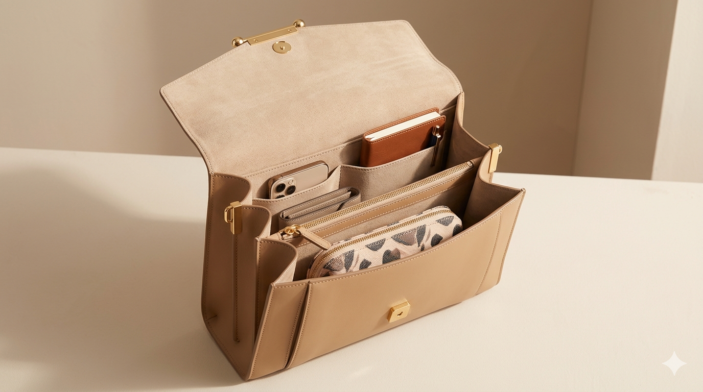 Elegant Top Handle Handbag for Women - Image 3